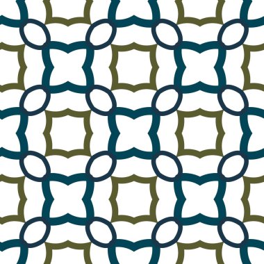 Geometrik şekilli kusursuz desen vektör çizimi