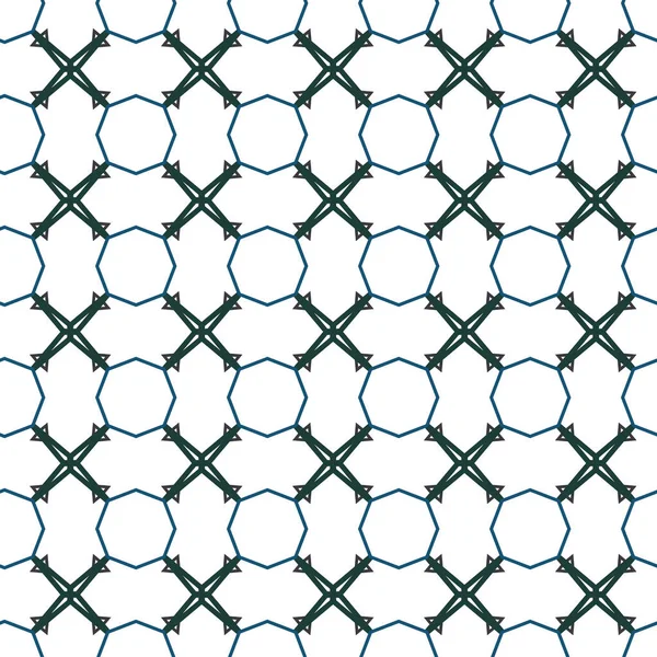 Nahtlose Muster Mit Geometrischen Formen Vektorillustration — Stockvektor