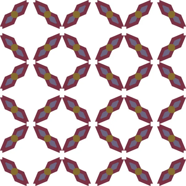 Modello Senza Soluzione Continuità Con Forme Geometriche Illustrazione Vettoriale — Vettoriale Stock