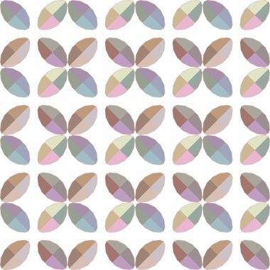 Geometrik şekilli kusursuz desen vektör çizimi