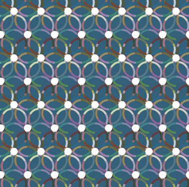 Geometrik şekilli kusursuz desen vektör çizimi