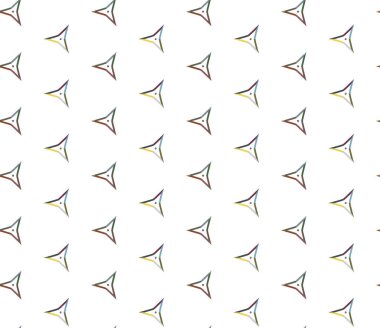 Geometrik şekilli kusursuz desen vektör çizimi