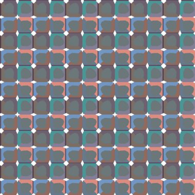 Geometrik şekilli kusursuz desen vektör çizimi