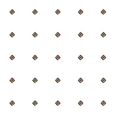 Geometrik şekilli kusursuz desen vektör çizimi