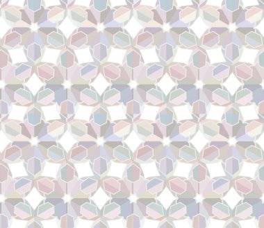 Geometrik şekilli kusursuz desen vektör çizimi