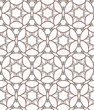 Geometrik şekilli kusursuz desen vektör çizimi