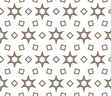 Geometrik şekilli kusursuz desen vektör çizimi