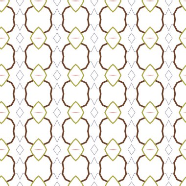 Geometrik şekilli kusursuz desen vektör çizimi