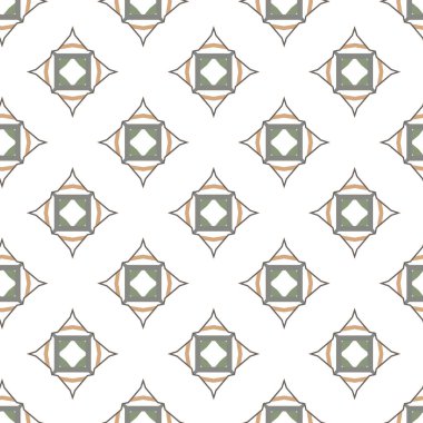 Geometrik şekilli kusursuz desen vektör çizimi