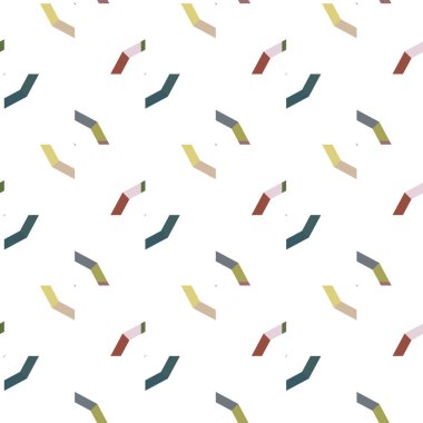 Geometrik şekilli kusursuz desen vektör çizimi