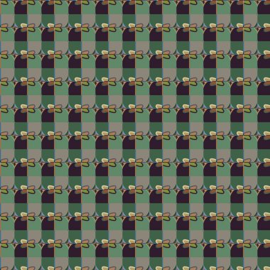 Geometrik şekilli kusursuz desen vektör çizimi