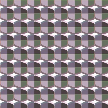 Geometrik şekilli kusursuz desen vektör çizimi