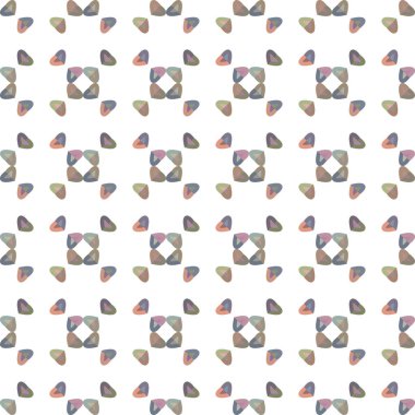 Geometrik şekilli kusursuz desen vektör çizimi