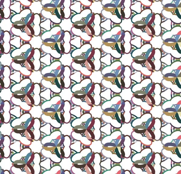 Modello Senza Soluzione Continuità Con Forme Geometriche Illustrazione Vettoriale — Vettoriale Stock