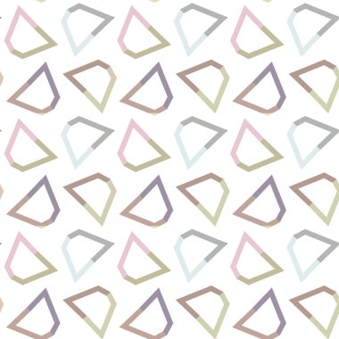 Geometrik şekilli kusursuz desen vektör çizimi