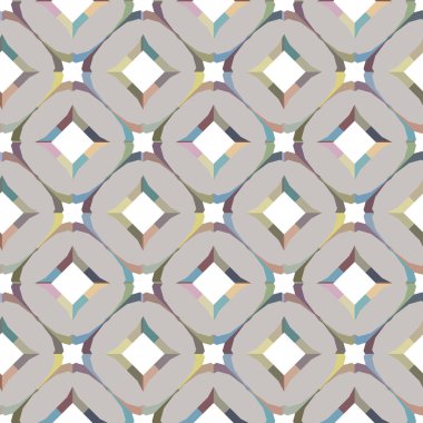 Geometrik şekilli kusursuz desen vektör çizimi