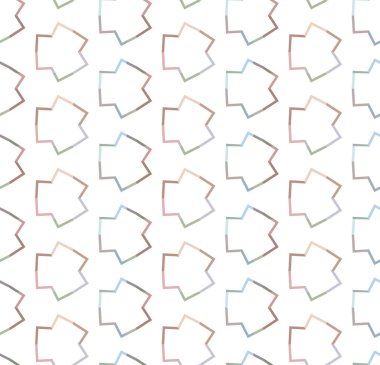 Geometrik şekilli kusursuz desen vektör çizimi