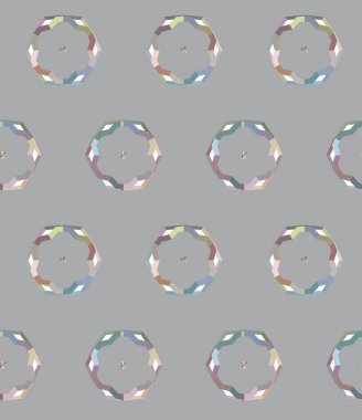 Geometrik şekilli kusursuz desen vektör çizimi