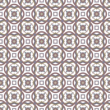 Geometrik şekilli kusursuz desen vektör çizimi