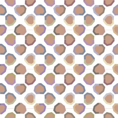Geometrik şekilli kusursuz desen vektör çizimi