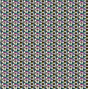 Geometrik şekilli kusursuz desen vektör çizimi