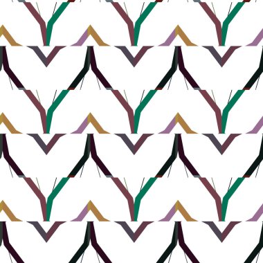 Geometrik şekilli kusursuz desen vektör çizimi