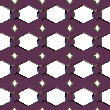 Geometrik şekilli kusursuz desen vektör çizimi