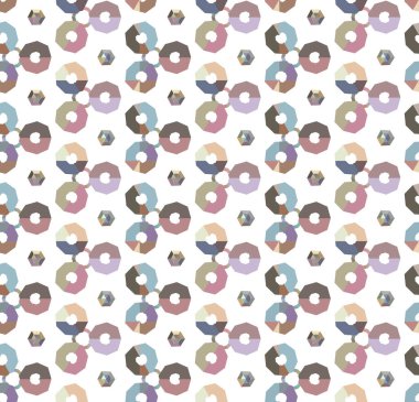 Geometrik şekilli kusursuz desen vektör çizimi