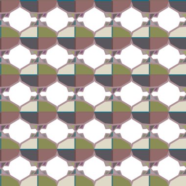 Geometrik şekilli kusursuz desen vektör çizimi