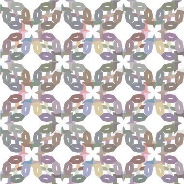 Geometrik şekilli kusursuz desen vektör çizimi