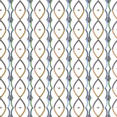 Geometrik şekilli kusursuz desen vektör çizimi