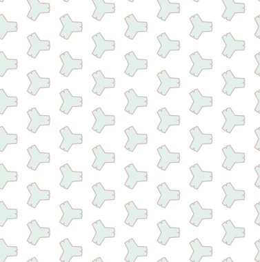 Geometrik şekilli kusursuz desen vektör çizimi