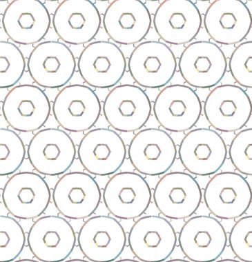 Geometrik şekilli kusursuz desen vektör çizimi