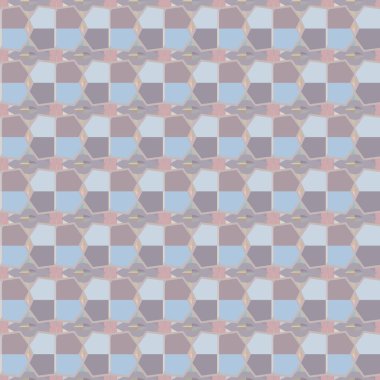 Geometrik şekilli kusursuz desen vektör çizimi