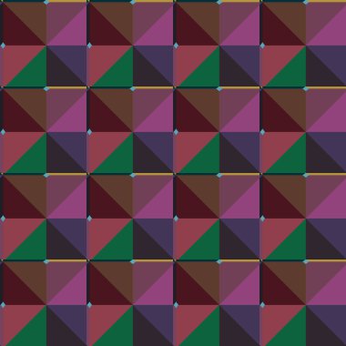 Geometrik şekilli kusursuz desen vektör çizimi