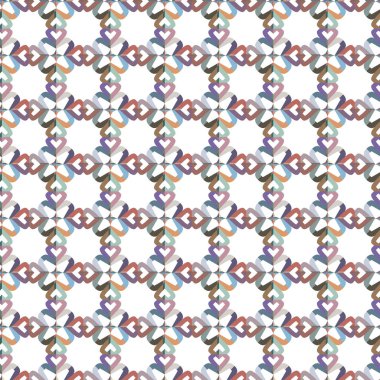 Geometrik şekilli kusursuz desen vektör çizimi