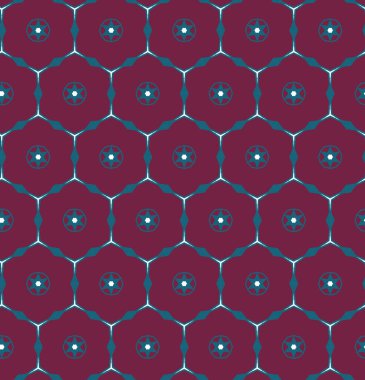 Geometrik şekilli kusursuz desen vektör çizimi