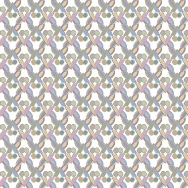 Geometrik şekilli kusursuz desen vektör çizimi