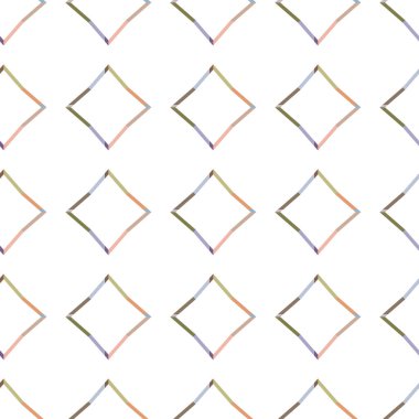 Geometrik şekilli kusursuz desen vektör çizimi