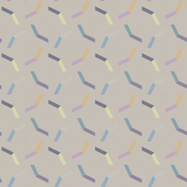 Geometrik şekilli kusursuz desen vektör çizimi