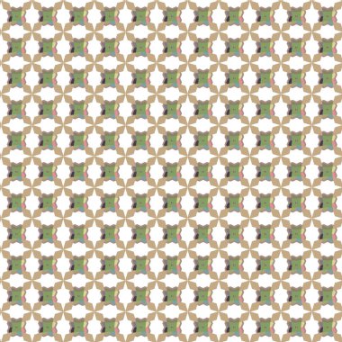 Geometrik şekilli kusursuz desen vektör çizimi