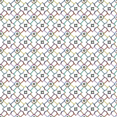 Geometrik şekilli kusursuz desen vektör çizimi