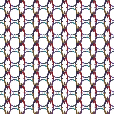 Geometrik şekilli kusursuz desen vektör çizimi