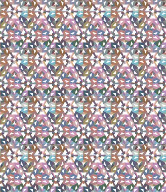 Geometrik şekilli kusursuz desen vektör çizimi