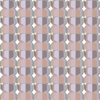 Geometrik şekilli kusursuz desen vektör çizimi