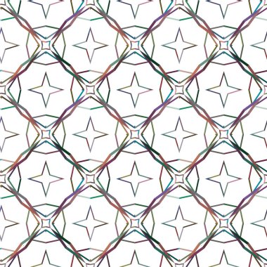 Geometrik şekilli kusursuz desen vektör çizimi