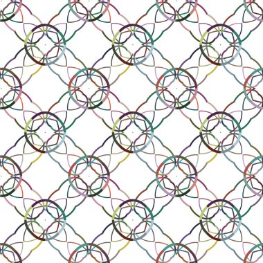 Geometrik şekilli kusursuz desen vektör çizimi