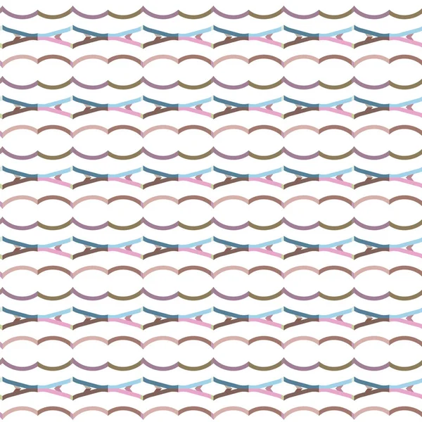 Современный Геометрический Векторный Дизайн Бесшовный Узор — стоковый вектор