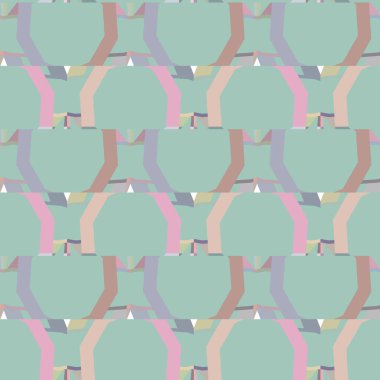 Geometrik şekilli kusursuz desen vektör çizimi