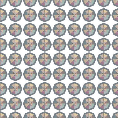 Geometrik şekilli kusursuz desen vektör çizimi
